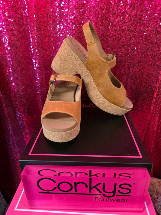 Corkys - Miss Behavin Sandals (Camel)