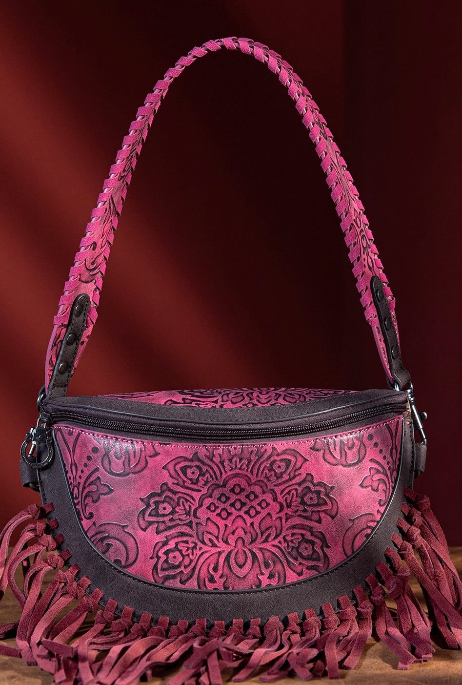 MW Fuchsia Fringe Bum Bag