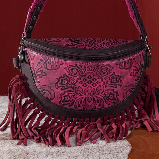 MW Fuchsia Fringe Bum Bag