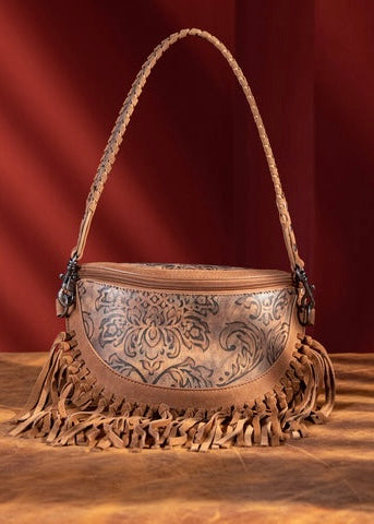 MW Brown Fringe Bum Bag