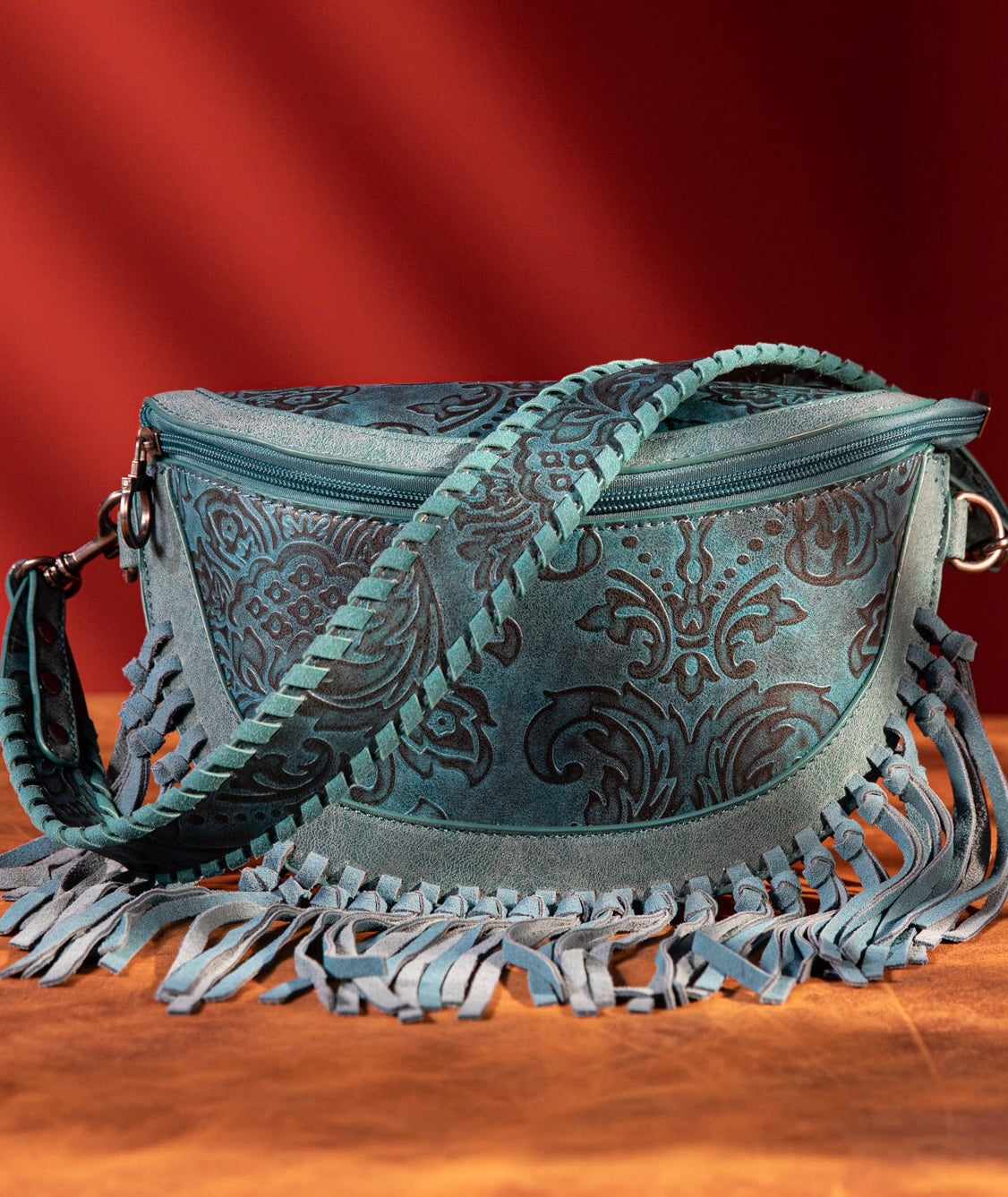 MW Turquoise Fringe Bum Bag