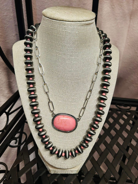 Pink Helena Necklace