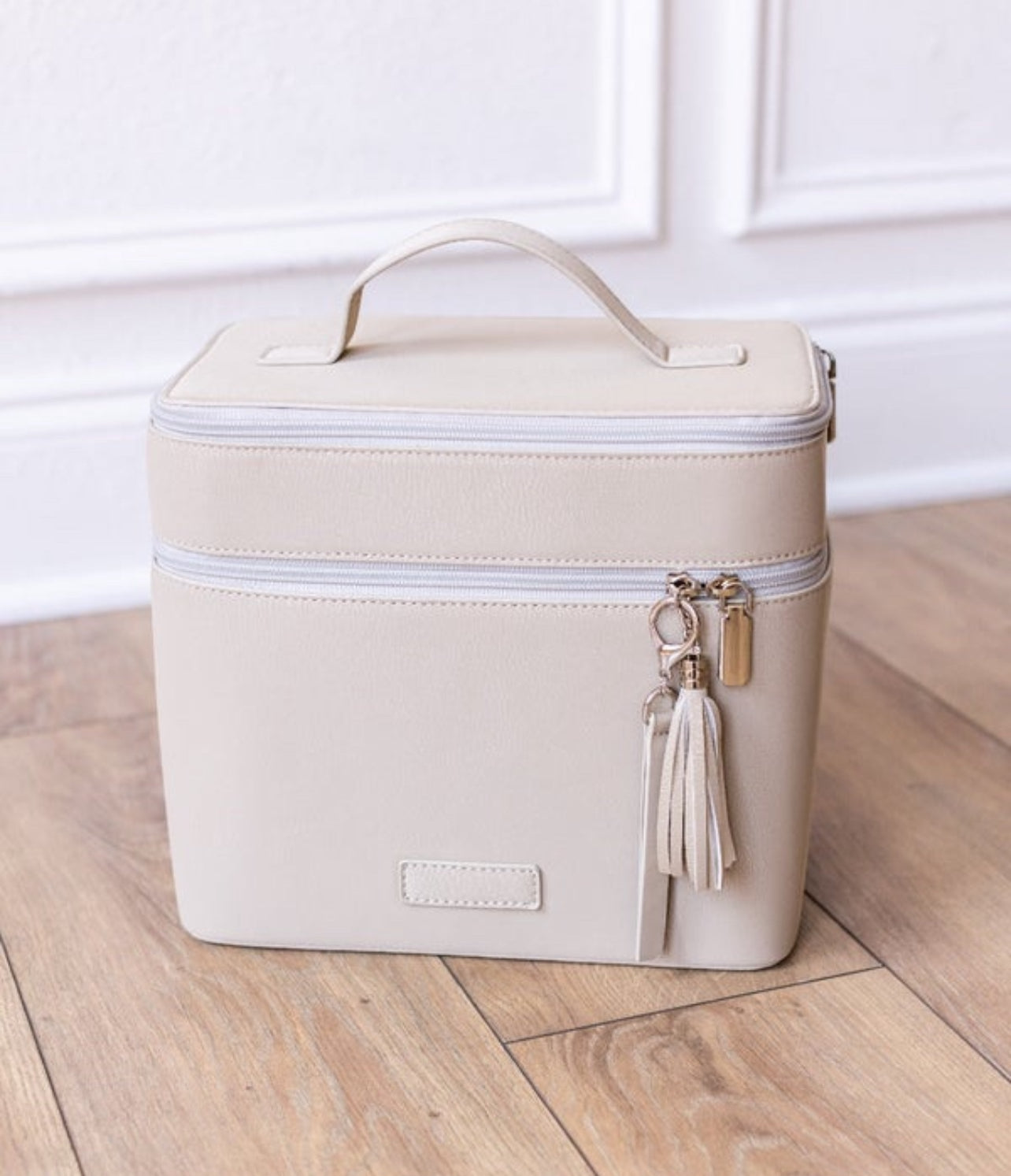 Beige Duo Vanity Case