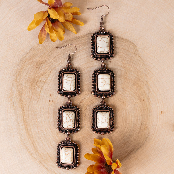 Virginia Square Dangle Earrings