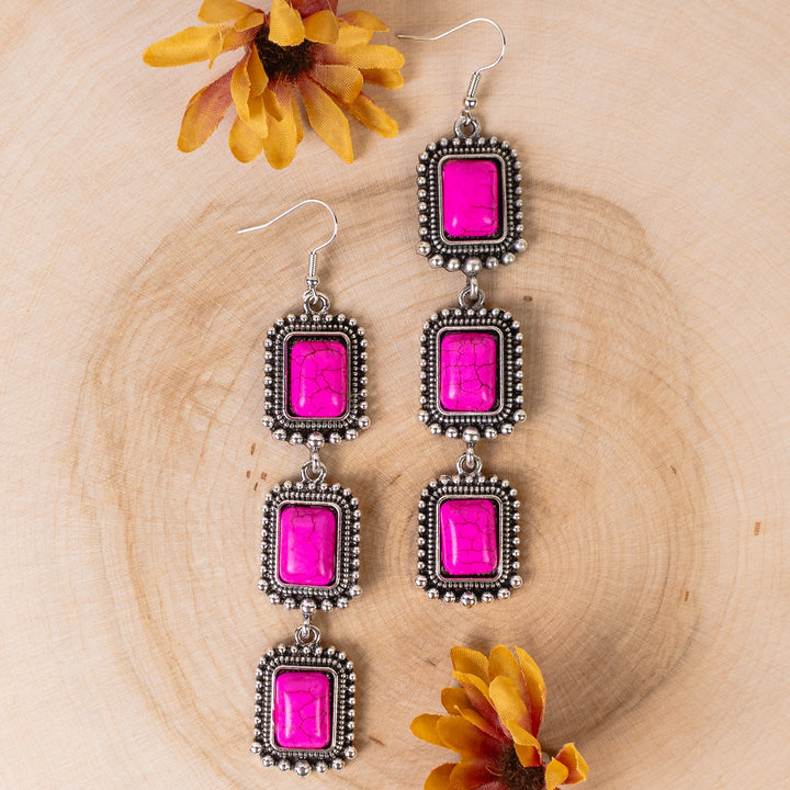 Virginia Square Dangle Earrings