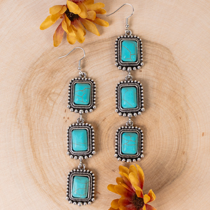 Virginia Square Dangle Earrings